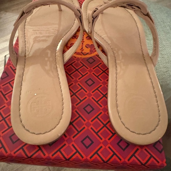 Tory Burch, seashell pink Miller sandals - Picture 3 of 7
